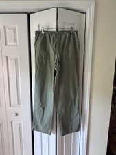 L.L.Bean Classic Fit Women s Green Cotton Car...