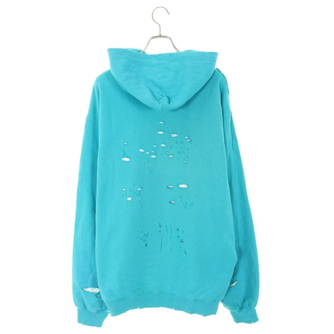 Felpa con cappuccio Balenciaga 21SS 659403 TKVB6 logo distrutto media pile uomo XS usata fb