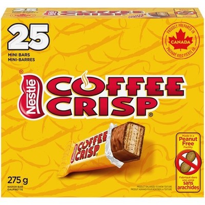 Nestlé  Coffee Crisp Chocolate Bar 275g   FREE SHIPPING