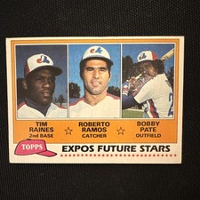 Topps 1981 Expos Future Stars Tim Raines Roberto Ramos Bobby Pate #479