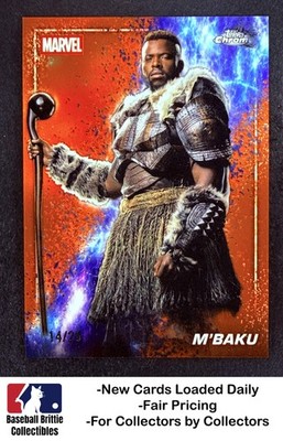 2025 Topps Chrome Marvel M Baku Snap Variations Orange Refractor #/25
