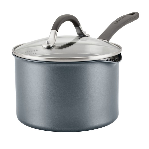 Circulon Kochtopf Extreme Antihaft Aluminium Induktion Stieltopf Siebdeckel 18Cm-image