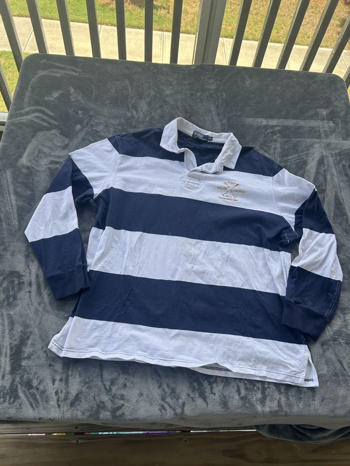 Polo Ralph Lauren 90’ - Vintage Polo by Ralph Lauren rugby shirt size XXI
