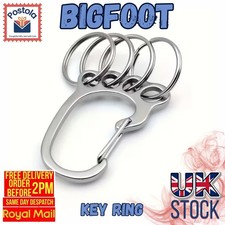 Bigfoot Multi Key Ring Organiser Carabiner Clip Gift Ready
