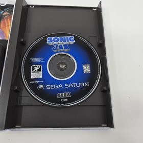 Sega Saturn Sonic Jam - Orginal Manual and Box Art - Case replaced - *TESTED*