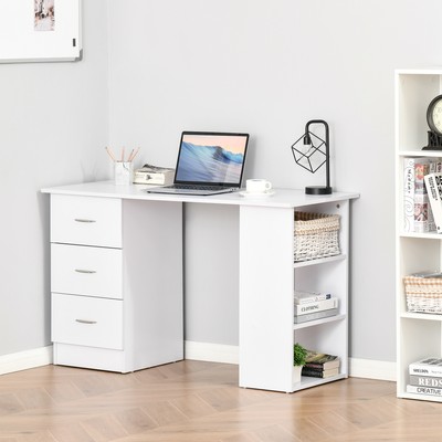 47'' Modern Computer Desk Writing Table w/ Bookcase Combo Storage Shelf