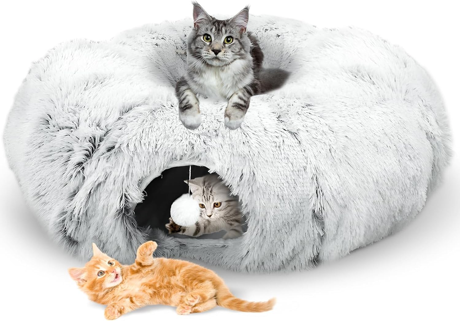 Tunnel per Gatti Circolare: Gioco Resistente e Cuccia Morbida