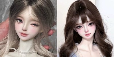 1/3 BJD Doll Head Only Xiao Shu Nude Head Face Make UP or Without Makeup