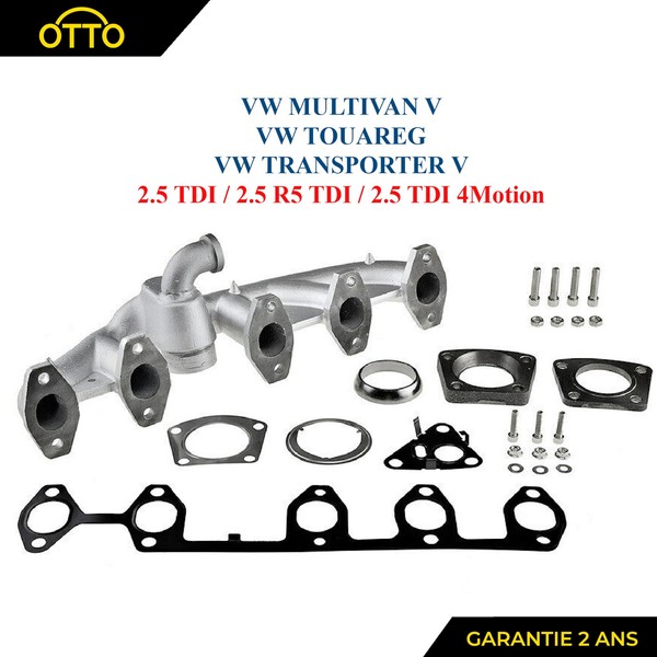 Auspuffsammler FüR Transporter T5 Multivan Touareg 2.5 TDI AXD AXE BLK-image