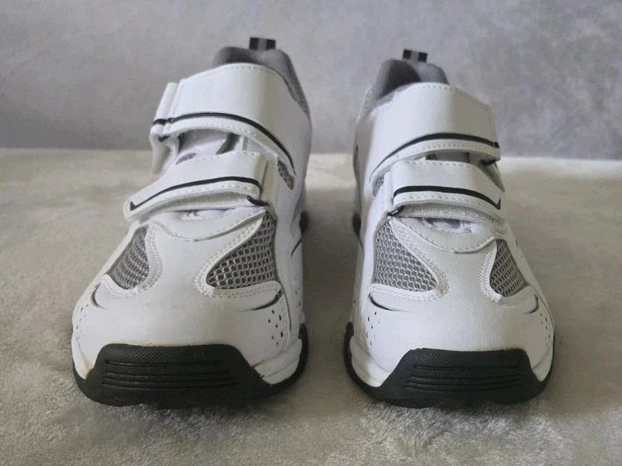 Serfas White Black Gray Cycling Shoes 2 Bolt Rocket Mens Size 9 EU 41 Sneakers - Image 2 of 4
