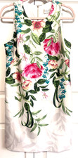 Eliza J Sleeveless Womens 10 Zipper Back Magnolia Flowers Lined Dress