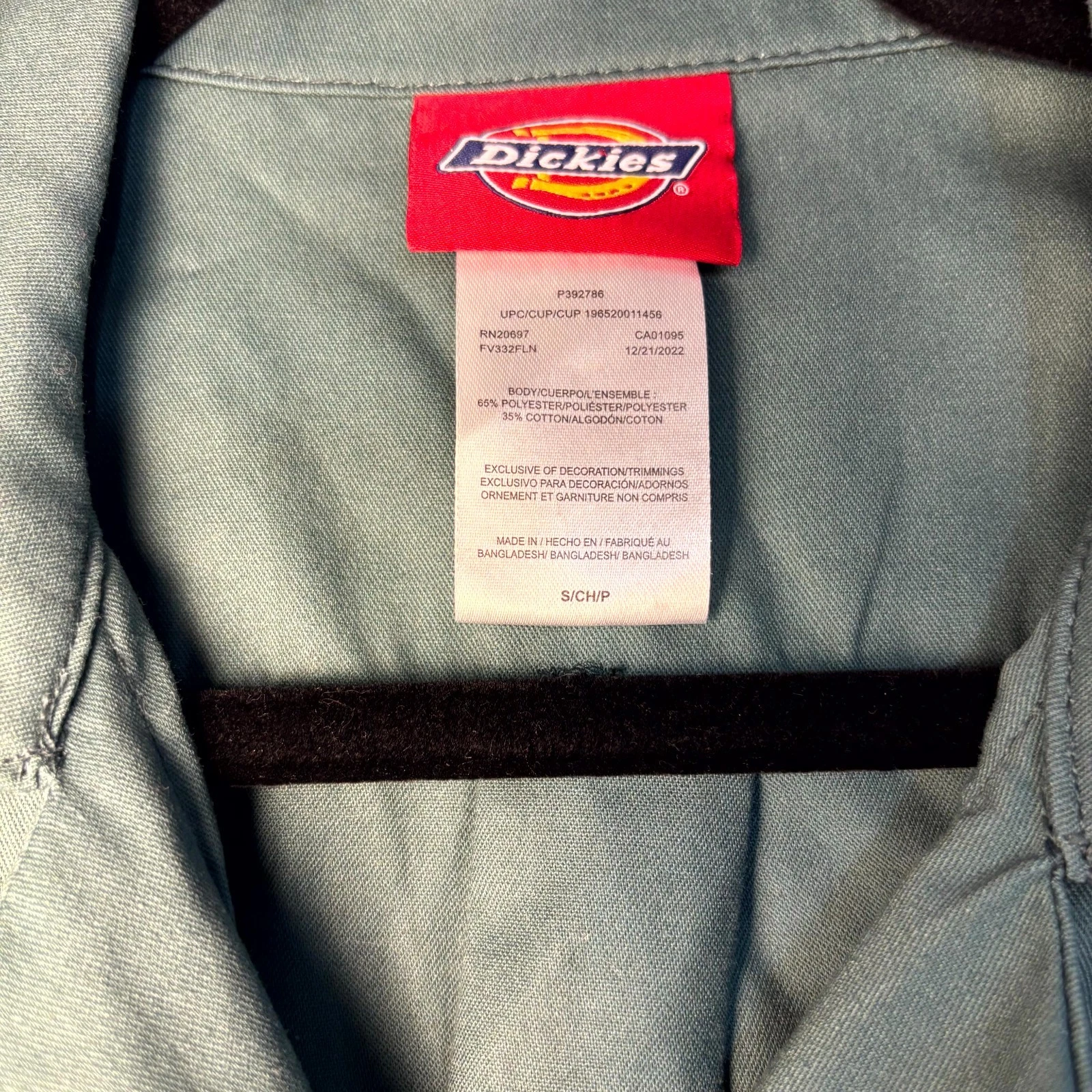 Dickies Coveralls Womens S Green FLEX Cooling Temp iQ Mechanic Uniform Jumpsuit - product detail image 3