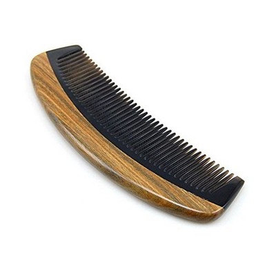 Handmade Sandalwood Hair Comb Anti Static Wooden Detangler Beard Pocket