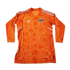 Adidas Soccer Jersey Mens Medium Orange Markham FC Long Sleeve Aeroready