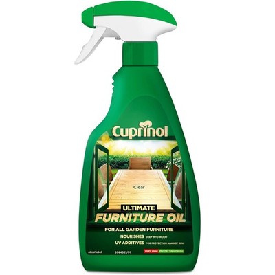 Cuprinol Ultimate Möbelöl 500ml klar Hartholz Gartentisch Stuhl Schutz