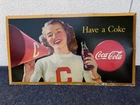 Vintage 1945 Have a Coke Cheerleader Coca Cola Cardboard