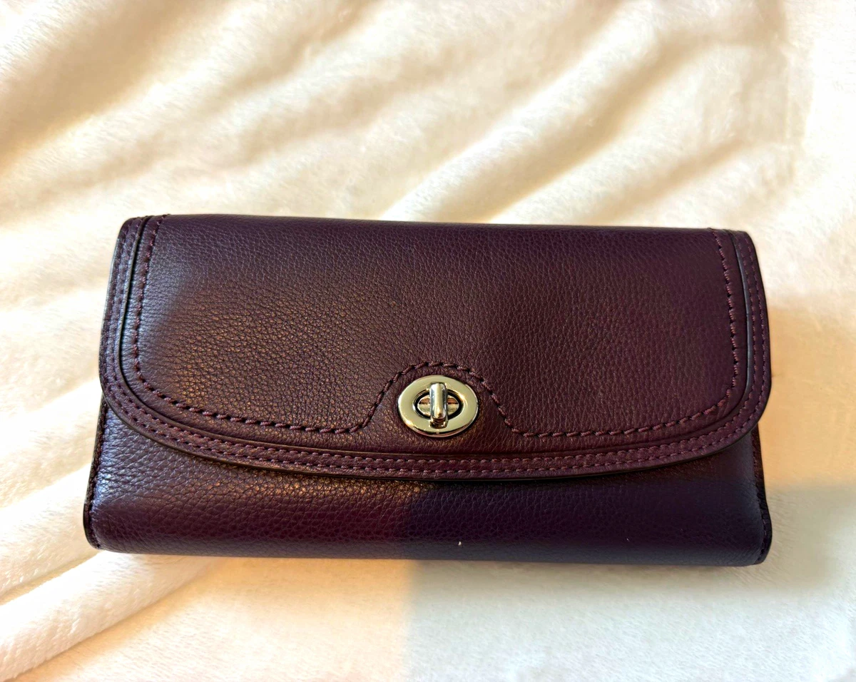 Coach 65th Turnlock Bifold wallet ブラウン Coach Turnlock Wallet for sale - eBay