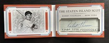 2017 National Treasures Bobby Thompson Legends Cuts Auto Booklet #02/99