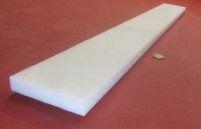 HDPE White Bar 3/4" Thick x 4.00" Wide x 24" Long