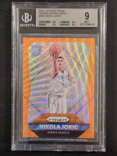 Nikola Jokic [Orange Wave Prizm] #335 2015 Panini Prizm card