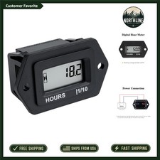 Impact-Resistant Hour Meter with Easy Installation - Ideal for Outdoor Equipment