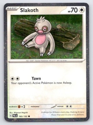 Pokemon Slakoth (Cosmos Holo) Promo MCAP C HOLO 160/193 NM