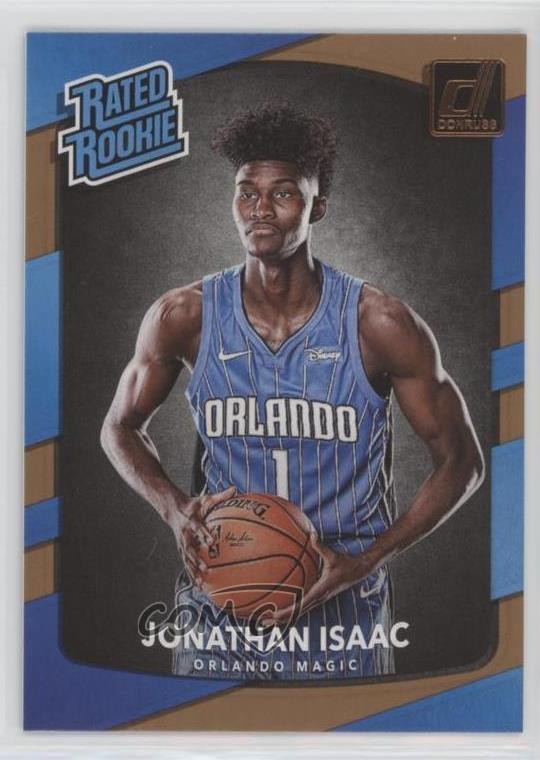 2017-18 Panini Donruss Rated Rookies Jonathan Isaac #195 9mb