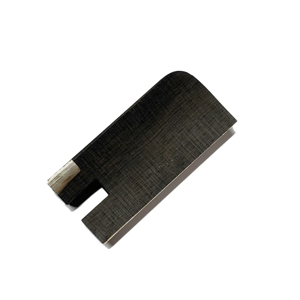 2x Advanced Semi Finished Cello Frog Ebony Pure Silver Ring Ferrule Plate Slide - Image 3 of 4