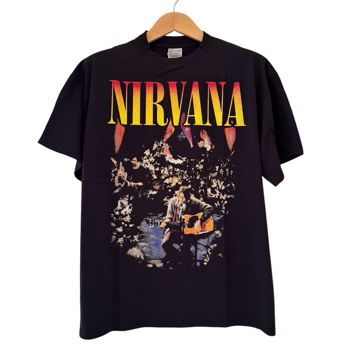 Nirvana Unplugged in NY Vintage REPRINT Single Stitch T-shirt Size 