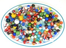 Lot of 160 Assorted Glass Marbles