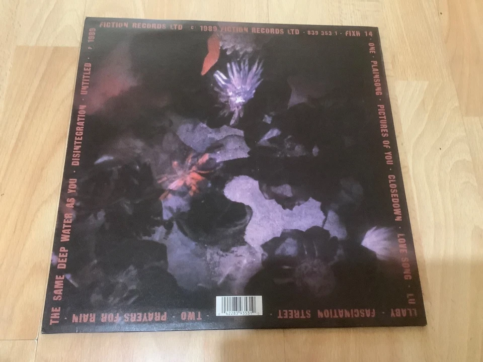 THE CURE ALBUM DISINTEGRATION UK 1ST  PRESSING  1989 A1 B1 12” Vinyl Record - Image 2 of 4