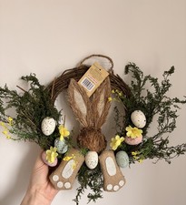 Easter Bunny Wreath 28 Cms Approx. New with tags - Easter Decoration 