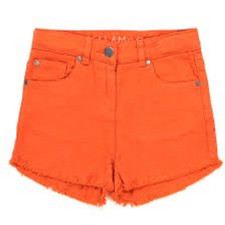 NWT Stella McCartney Kids denim shorts,in orange Size 6
