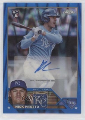 2023 Chrome Update Blue RayWave Refractor 79/150 Nick Pratto Rookie Auto RC 1a1o
