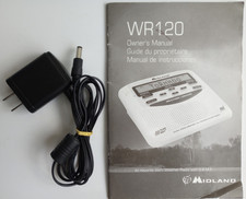 Midland NOAA Weather Radio Model WR-120EZ Replacement Power Supply Cord  Manual