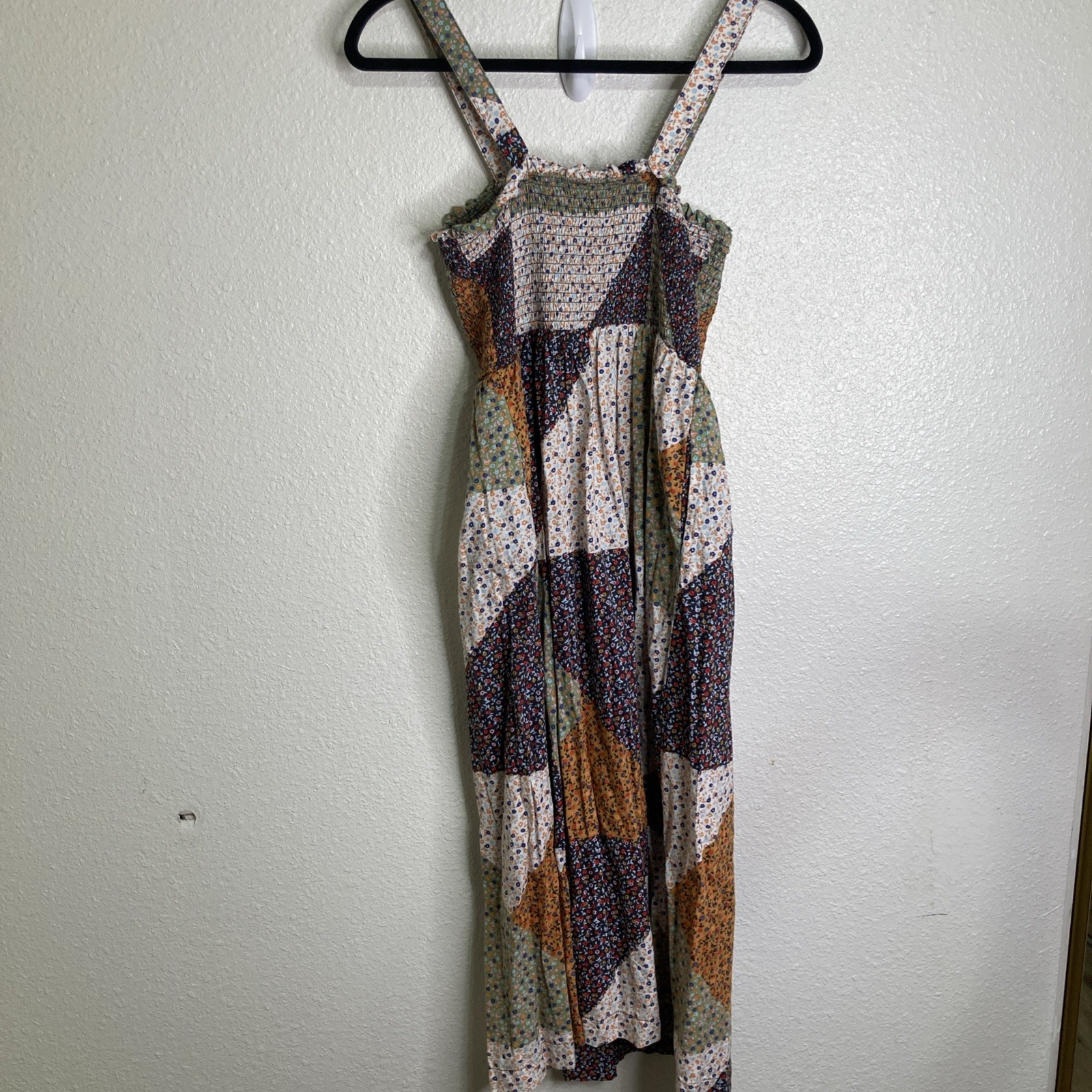 Universal Thread Patchwork Floral Smocked Sleevel… - image 3