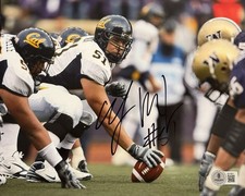Alex Mack Signed Autographed California Golden Bears 8x10 Photo BAS Beckett COA