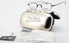 JEAN PAUL GAULTIER Glasses Titanium-P 55-0019 c4 49-19 Black Matte Square Japan