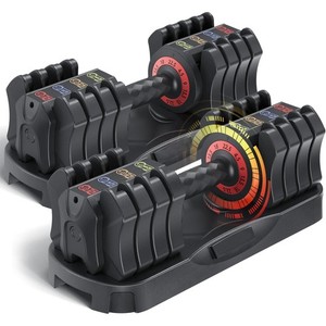 22.5LB 5‑in‑1 Adjustable Dumbbell Set Non‑Slip Handle w/ Storage Tray Home Gym
