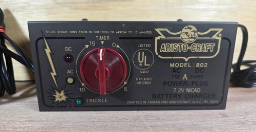 Aristo-Craft Model 802 AC/DC Power Plus ~ 7.2V NICAD Battery Charger w Instructi - Picture 2 of 10