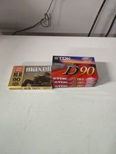 Lot of 4 TDK D90  Maxell XLII 90 90min High Bias IEC Type II Cassettes