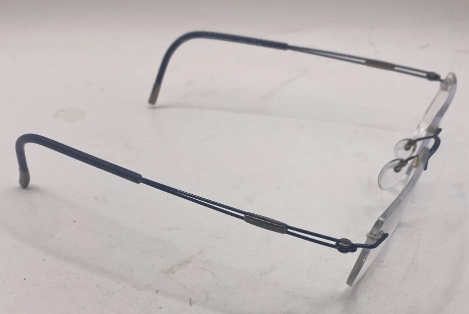SOLO MONTURAS SILUETA GAFAS SIN MONTURA TITANIO 5521 EY 4540 AZUL 52-19-150 Foto 3 de 4