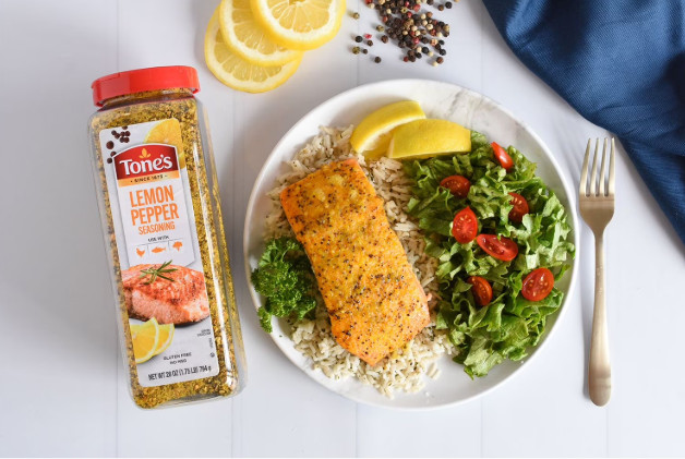 2PACK Tone's Lemon Pepper Seasoning, 28 oz. Zesty Lemon & Cracked Pepper Blend