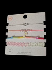 Wonder Nation Kids Daisy Choker and Necklace Set - 4 Pack Multi-color