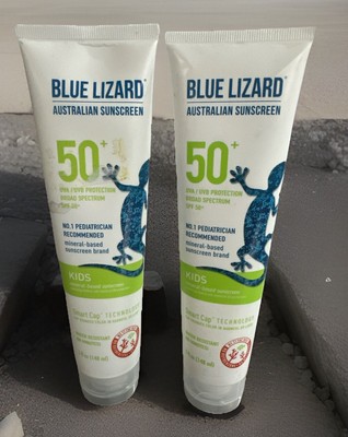 2x Blue Lizard - Austrailian Sunscreen - SPF 50+ - Mineral Based - Kids NEW!