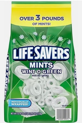 Life Savers Wint-O-Green Breath Mints Bulk Hard Candy, PACKS Of 3