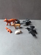 Playmobil Tiere | 7 Tiere  | Wildtiere Waldtiere Fuchs Rabe Frischling Hase 