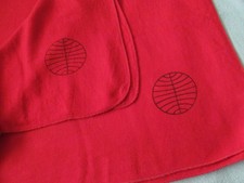 vintage PAN AM globe logo red airline cabin blanket