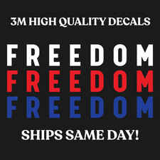 FREEDOM Vinyl Decal Sticker - Highest Quality Charlie Kirk USA