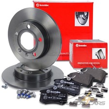 BREMBO COATED BREMSSCHEIBEN Ø245 VOLL+BELÄGE HINTEN FÜR AUDI A4 B6 B7 8H CABRIO